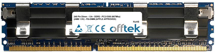 240 Pin Dimm - 1.8v - DDR2 - PC2-6400 (800Mhz) (AMB 1.5V) - FB-DIMM (Apple Approved)