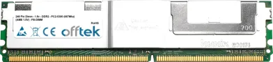 4GB Kit (2x2GB Modules) - 240 Pin 1.8v DDR2 PC2-5300 ECC FB Dimm