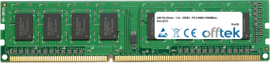 240 Pin Dimm - 1.5v - DDR3 - PC3-10600 (1333Mhz) - Non-ECC