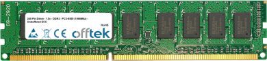 240 Pin Dimm - 1.5v - DDR3 - PC3-10600 (1333Mhz) - Unbuffered ECC