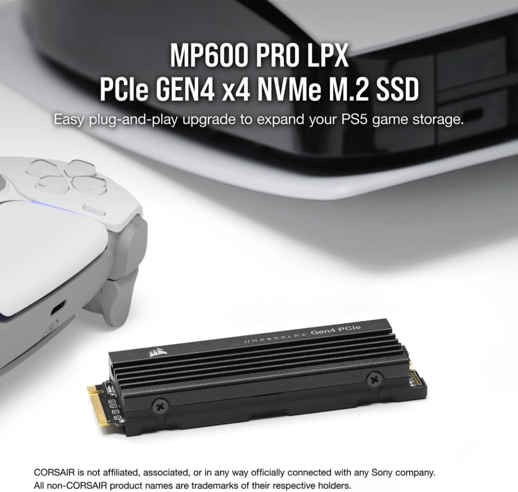 Corsair MP600 PRO LPX M.2 2280 NVMe PCIe x4 Gen4 SSD