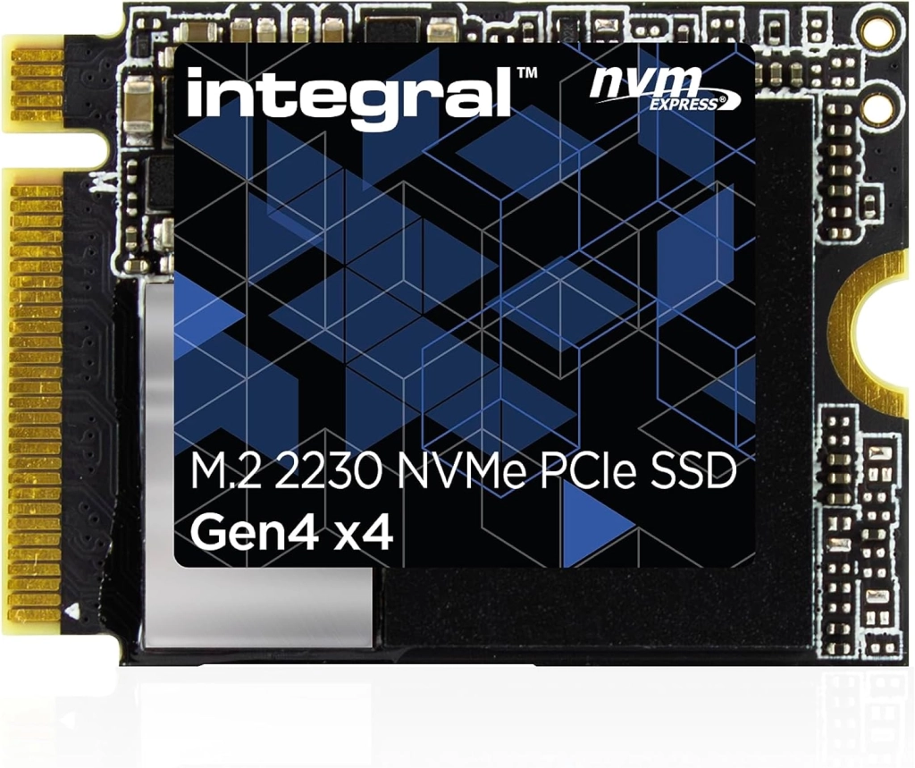 Integral M.2 2230 PCIe Gen4 x4 SSD Internal Solid State Drive Microsoft Surface Pro, PC laptop, Valve Steam Deck compatible