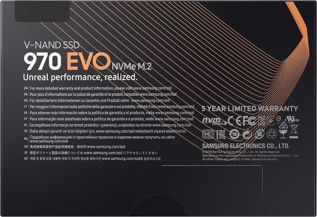 Samsung 970 EVO NVMe PCIe M.2 2280 Internal SSD