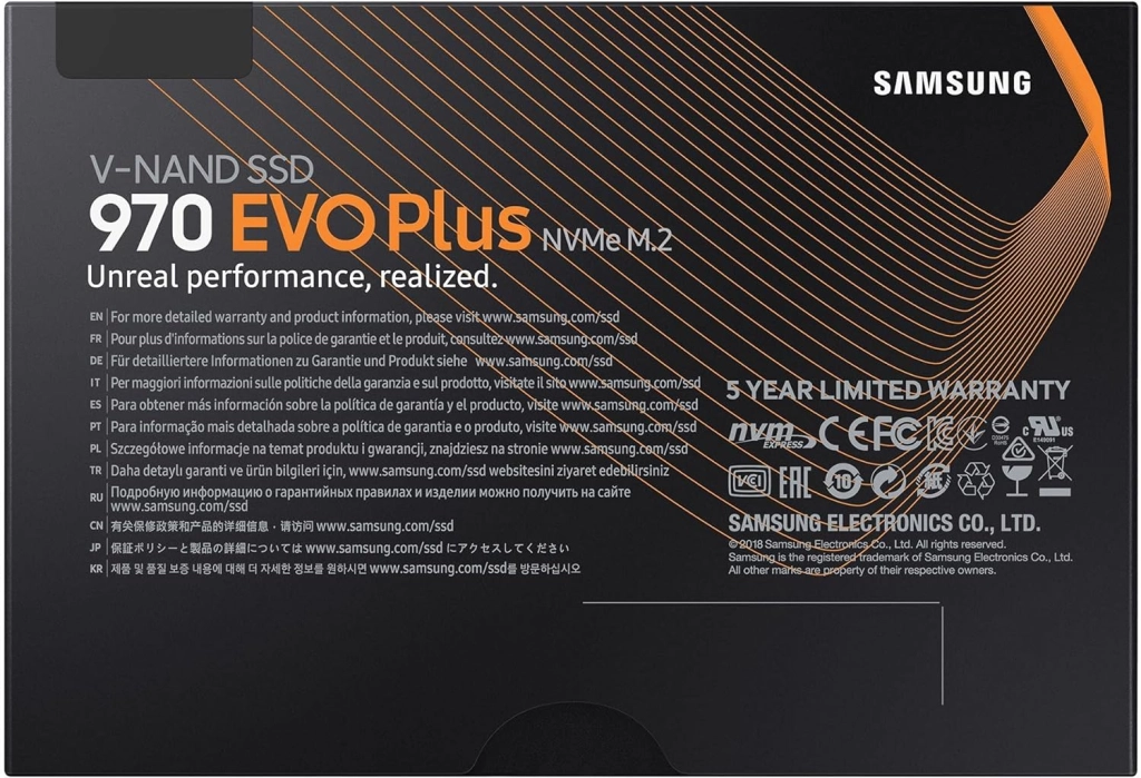 Samsung 970 EVO Plus PCIe NVMe M.2 2280 SSD Internal Solid State Drive