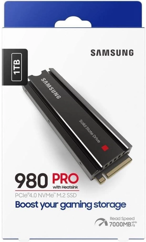 Samsung 980 PRO M.2 2280 PCIe 4.0 NVMe SSD Internal Solid State Drive with Heatsink