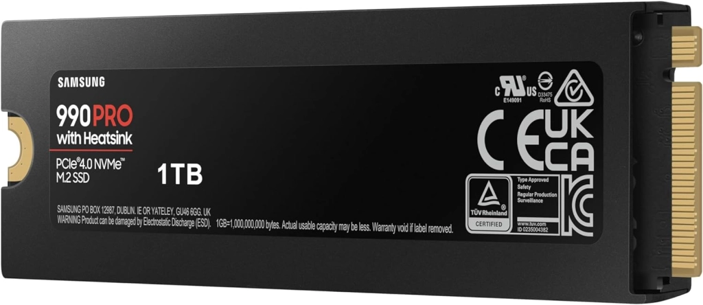 Samsung 990 PRO Heatsink M.2 2280 PCIe 4.0 NVMe Internal Solid State Drive (SSD)