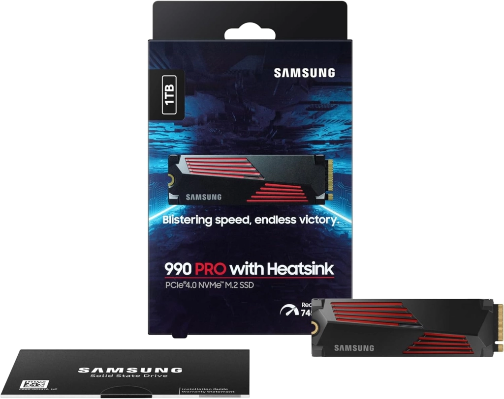 Samsung 990 PRO Heatsink M.2 2280 PCIe 4.0 NVMe Internal Solid State Drive (SSD)