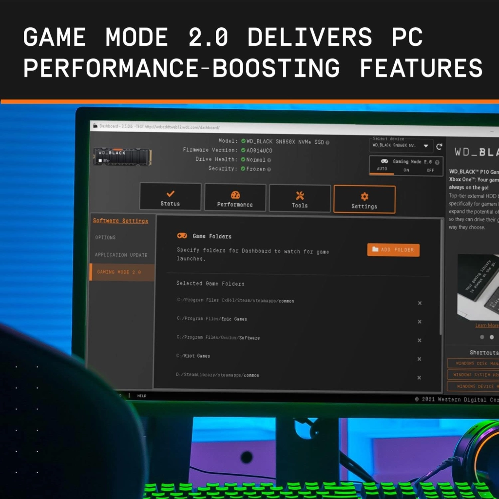 WD_BLACK SN850X M.2 2280 Game Drive with Heatsink PCIe Gen4 NVMe Internal SSD