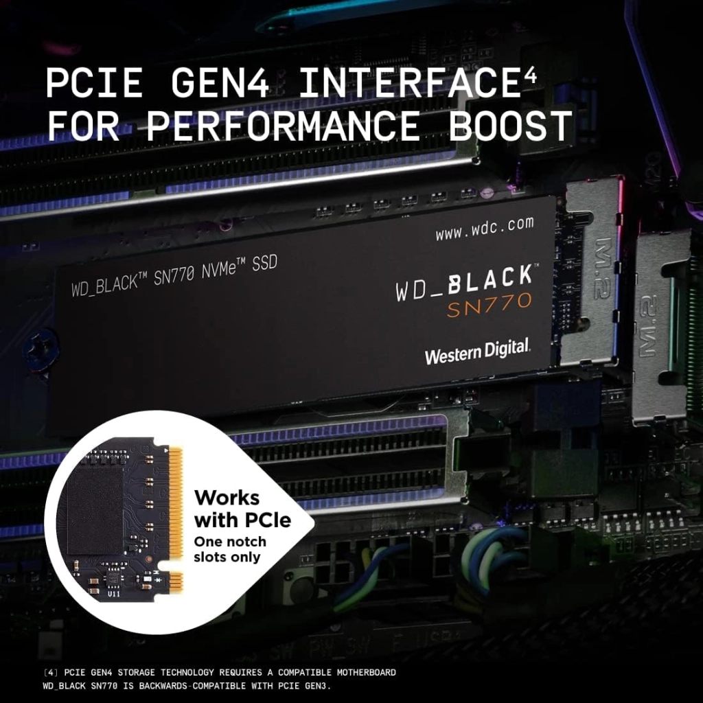 WD_BLACK SN770 M.2 2280 PCIe Gen4 NVMe Gaming SSD