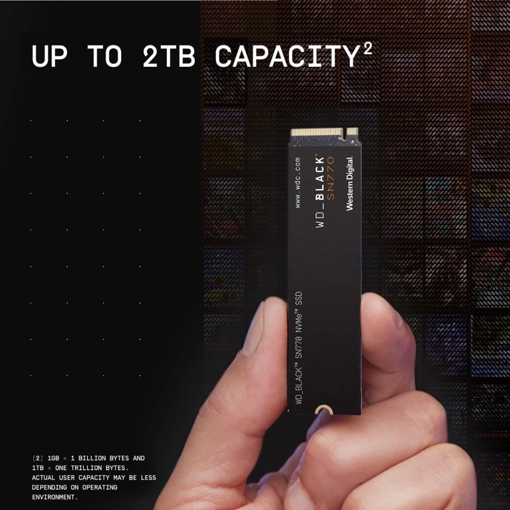 WD_BLACK SN770 M.2 2280 PCIe Gen4 NVMe Gaming SSD