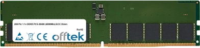 288 Pin 1.1v DDR5 PC5-38400 (4800Mhz) ECC Dimm