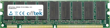 256MB Module - 168 Pin 3.3v PC100 ECC SDRAM Dimm