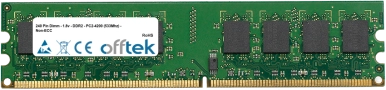 2GB Kit (2x1GB Modules) - 240 Pin 1.8v DDR2 PC2-5300 Non-ECC Dimm