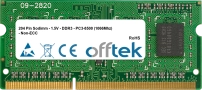 1GB Module - 204 Pin 1.5v DDR3 PC3-10600 SoDimm
