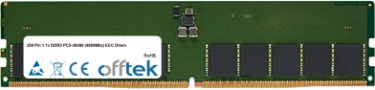 32GB Module - 288 Pin 1.1v DDR5 PC5-38400 (4800Mhz) ECC Dimm