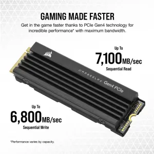 Corsair MP600 PRO LPX M.2 2280 NVMe PCIe x4 Gen4 SSD