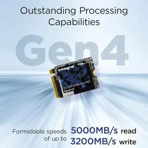 Integral M.2 2230 PCIe Gen4 x4 SSD Internal Solid State Drive Microsoft Surface Pro, PC laptop, Valve Steam Deck compatible