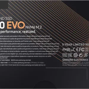 Samsung 970 EVO NVMe PCIe M.2 2280 Internal SSD