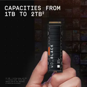 WD_BLACK SN850X M.2 2280 Game Drive with Heatsink PCIe Gen4 NVMe Internal SSD
